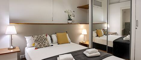 2 camere, ferro/asse da stiro