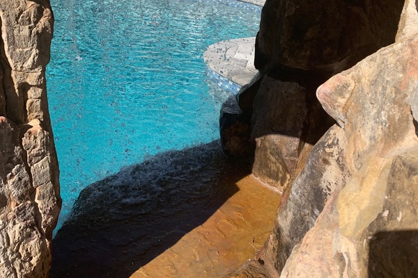 Piscine extérieure, piscine chauffée