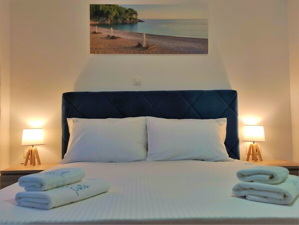 Superior-rum | Egyptiska bomullslakan, sängtillbehör av högsta kvalitet och minibar