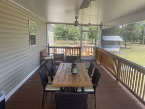 Outdoor dining - Ft.Myers Okeechobee Clewiston Labelle Wifi Pool Vacation Farm Home 3.2 (Clewiston)