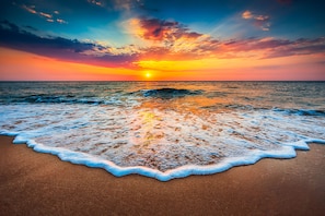 On the beach