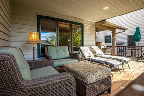 Terrace/patio - Welcome to Mountain Harbor #148, Lakehouse Luxe (Whitefish)