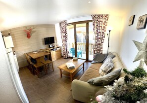 Télévision, cheminée, jeux vidéo, lecteur de DVD