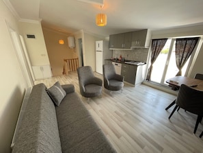 Duplex família, 2 quartos, vista para a cidade | Roupa de cama
