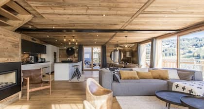 ALASKA - Chalet Luxe 5* - 14 personnes Jacuzzi et sauna -Vue pistes