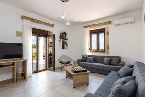 Smart TV, DVD player, books - Dimokritos Villa VI, a homestay experience (Aggeliana, Rethymno)