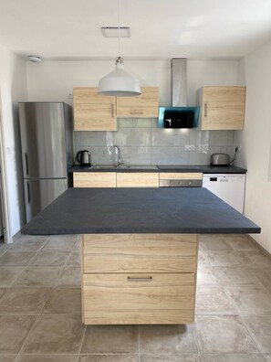 Fridge, microwave, oven, stovetop - Quiet house in Beaune (Beaune)