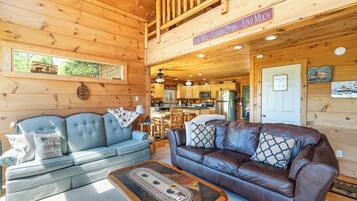 TV connectée, cheminée, jeux vidéo, lecteur de DVD