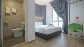 Quarto casal luxo, 1 cama Queen, vista para a cidade (with View) | Roupas de cama de algodão egípcio, roupas de cama premium