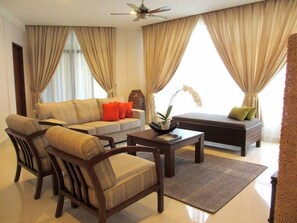 Sala de estar en el lobby