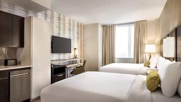 In-room safe, desk, laptop workspace, iron/ironing board