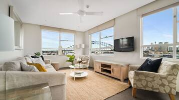 Standard Apartment, 2 Bedrooms | Living area | Flat-screen TV