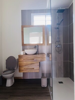 Sèche-cheveux, serviettes fournies