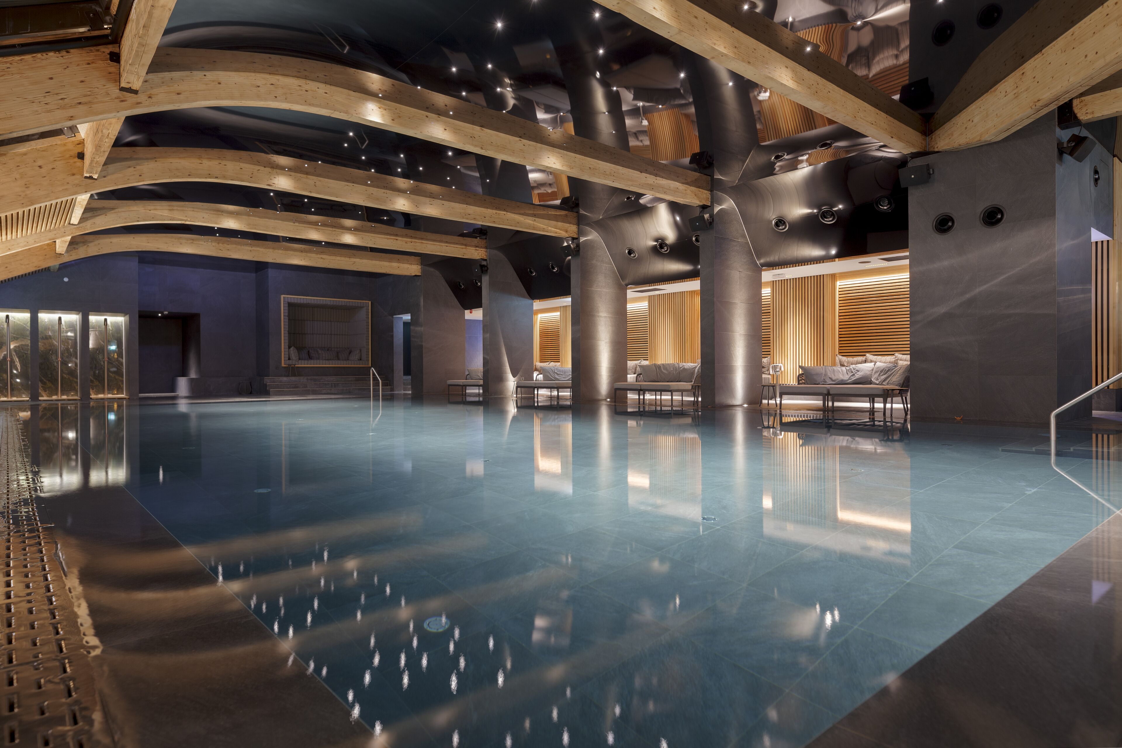 Indoor pool, outdoor pool, open 10:00 AM to 9:00 PM, sun loungers