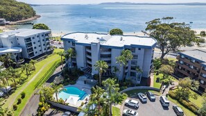 Exterior - Florentine 3, 11 Columbia Cl - Lift, Linen and Sensational Waterviews (Nelson Bay)
