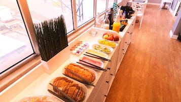 Daily self-serve breakfast (EUR 10 per person)