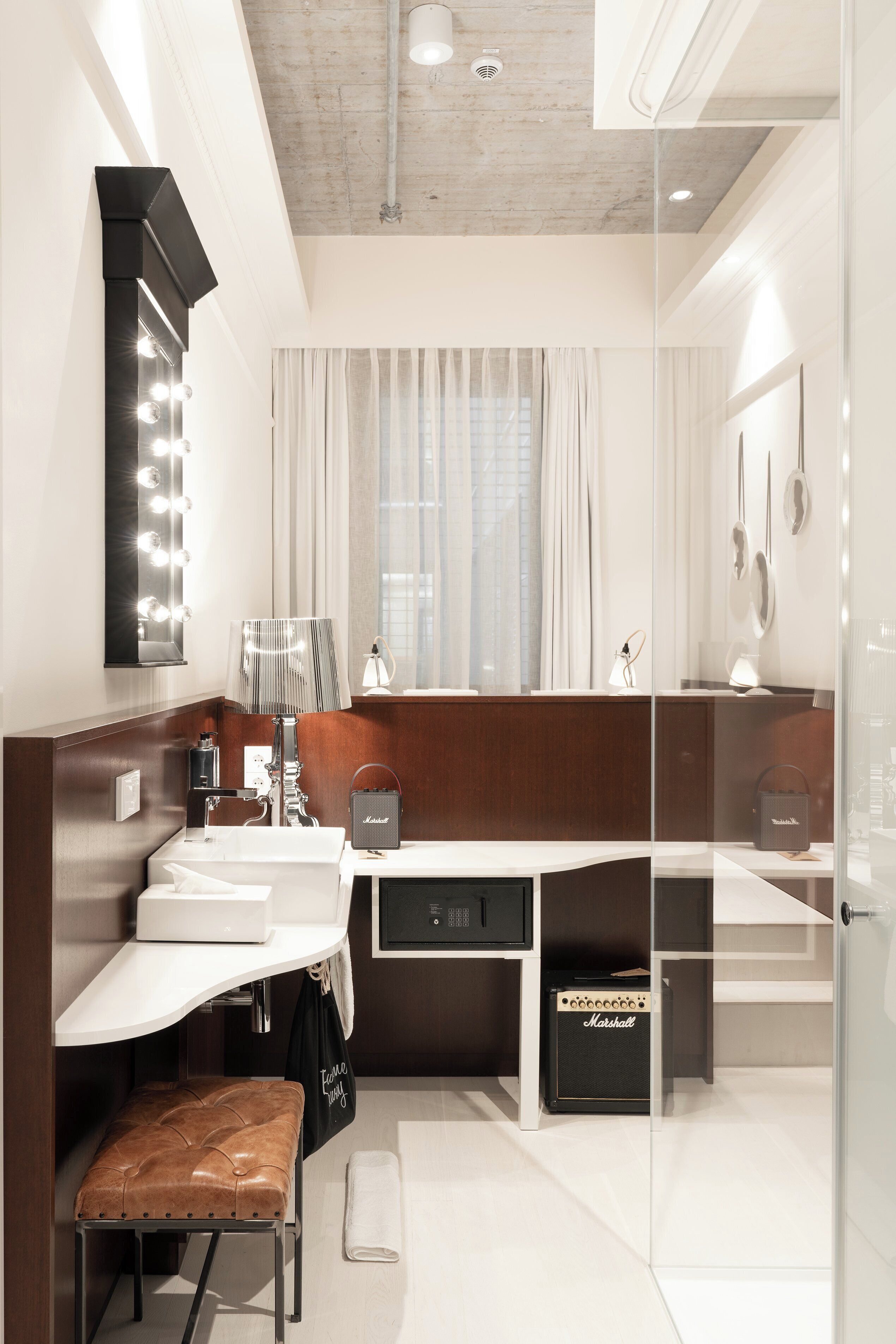 nest room (stage bed) | bathroom | shower, rainfall showerhead, designer toiletries, hair dryer