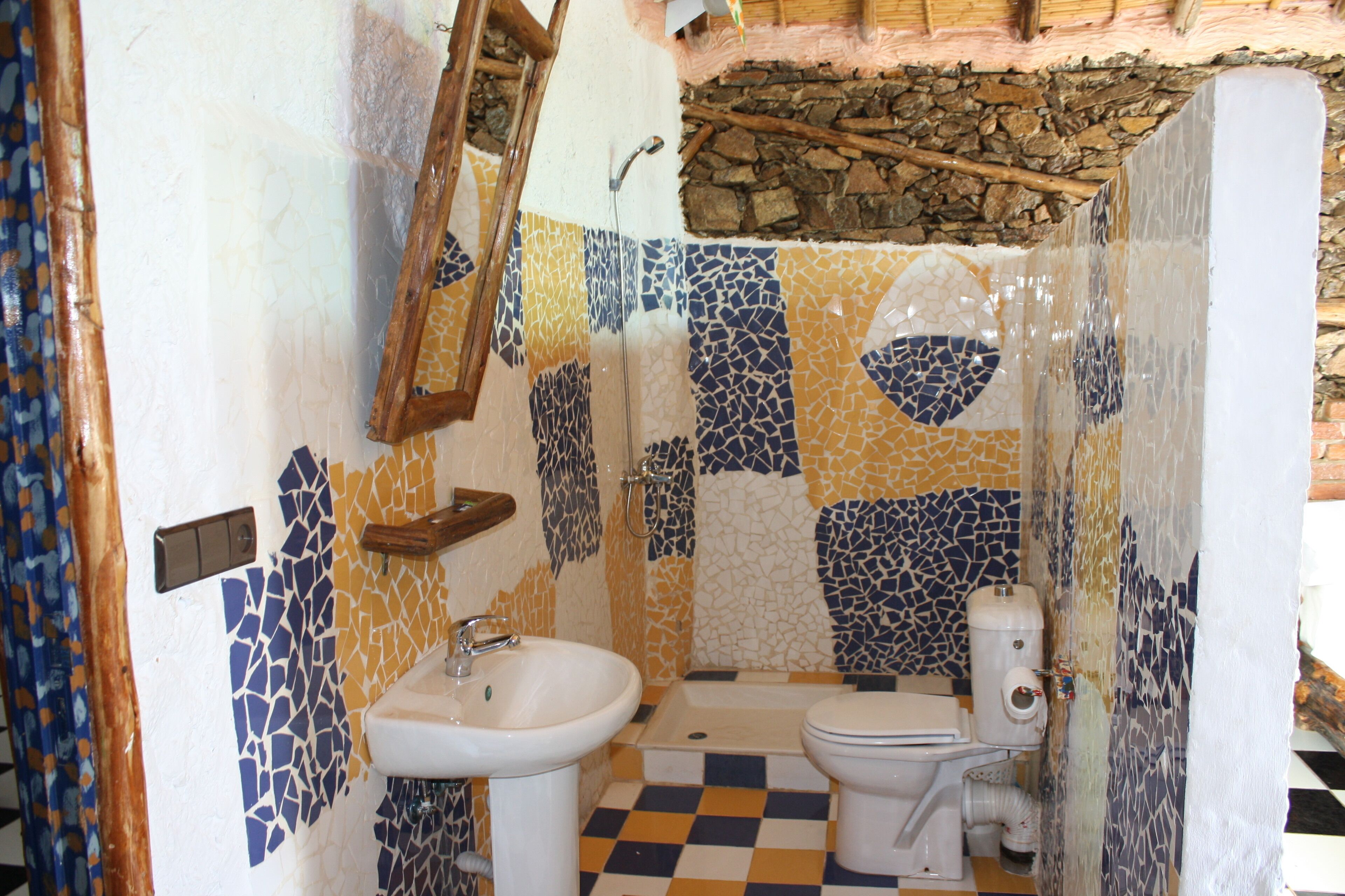 grand double room | bathroom | shower, free toiletries, towels, soap