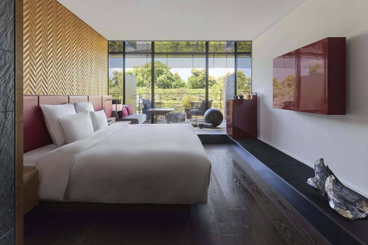 Deluxe Room, 1 King Bed, Non Smoking, Balcony | Hypo-allergenic bedding available, minibar, soundproofing, cribs (free)