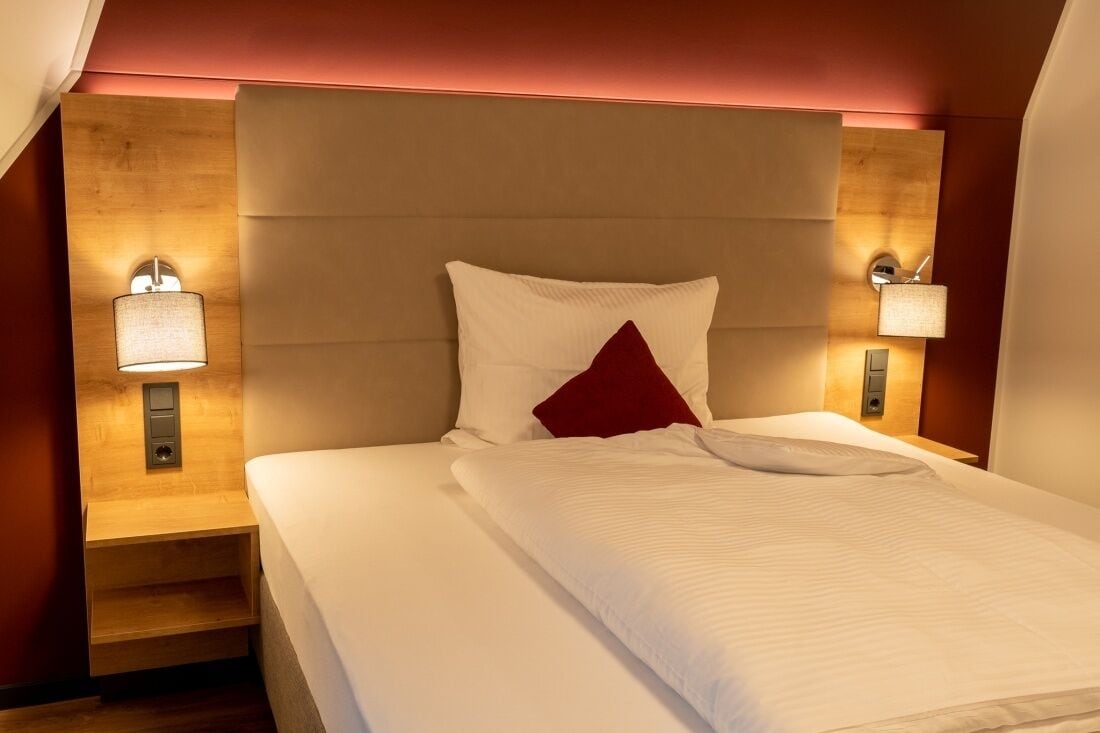 comfort double room (with loggia) | 1 bedroom, in-room safe, desk, blackout curtains