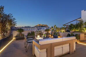 Exclusive Studio Suite, Hot Tub, City View | Balcony view - The Newel Acropolis (Athens)