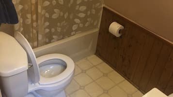 Towels, soap, shampoo, toilet paper