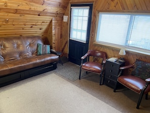 Fireplace, DVD player, stereo