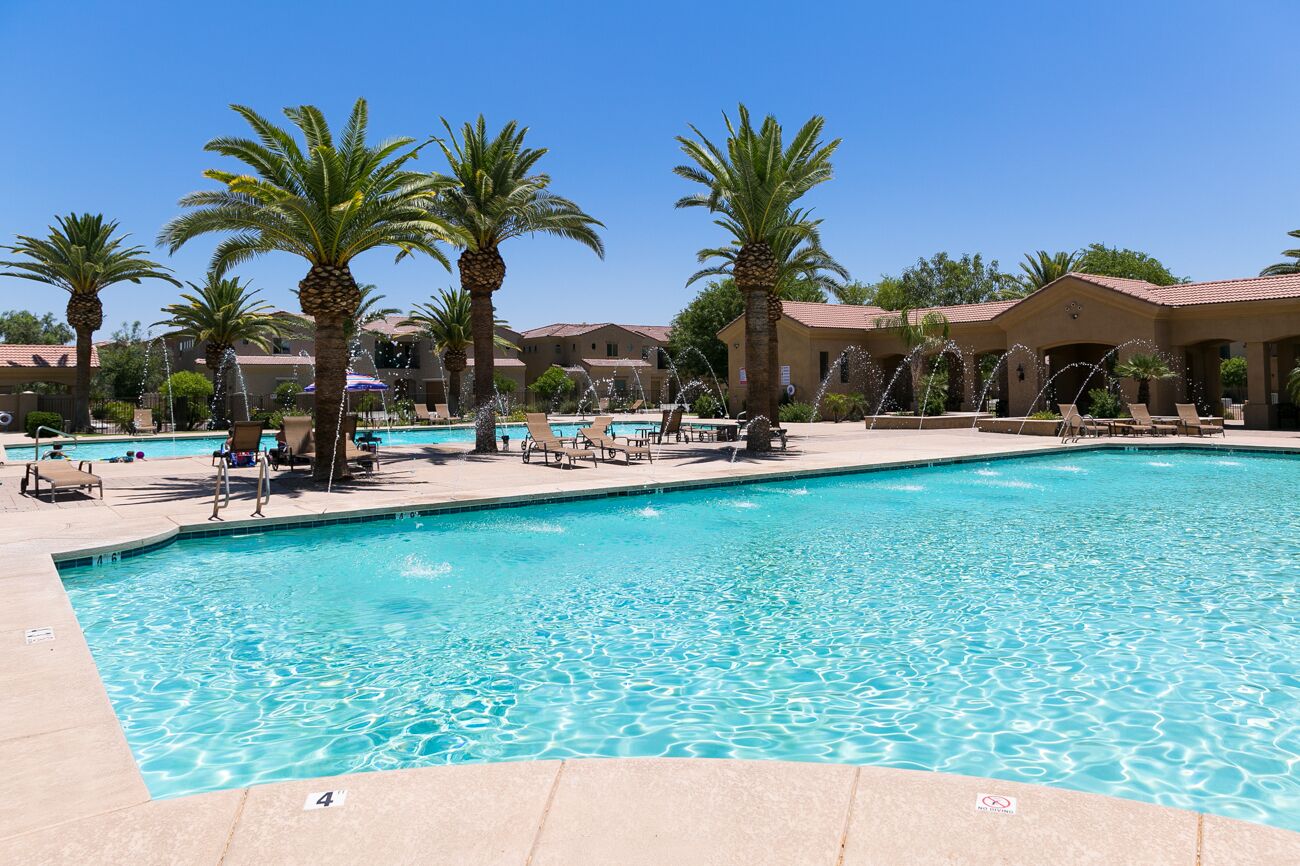 A heated pool