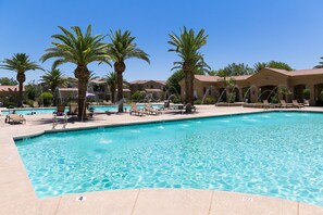 A heated pool