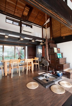 Dining - traditional house room inside nature of Kyoto / Kameoka Kyōto (Kameoka)