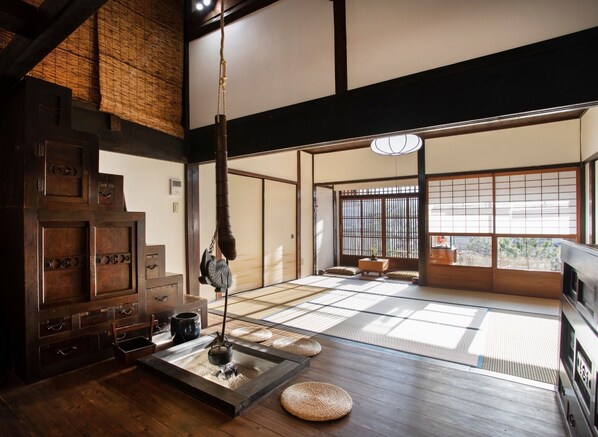 Interior - traditional house room inside nature of Kyoto / Kameoka Kyōto (Kameoka)