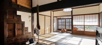traditional house room inside nature of Kyoto / Kameoka Kyōto