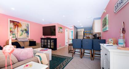 Flamingo's Nest at the Beach Shack. Just one block from the beach!
