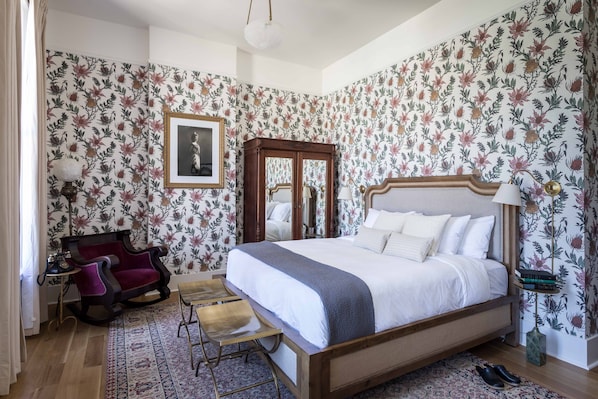 Suite estudio, 1 cama King size | Sábanas de algodón egipcio y ropa de cama de alta calidad