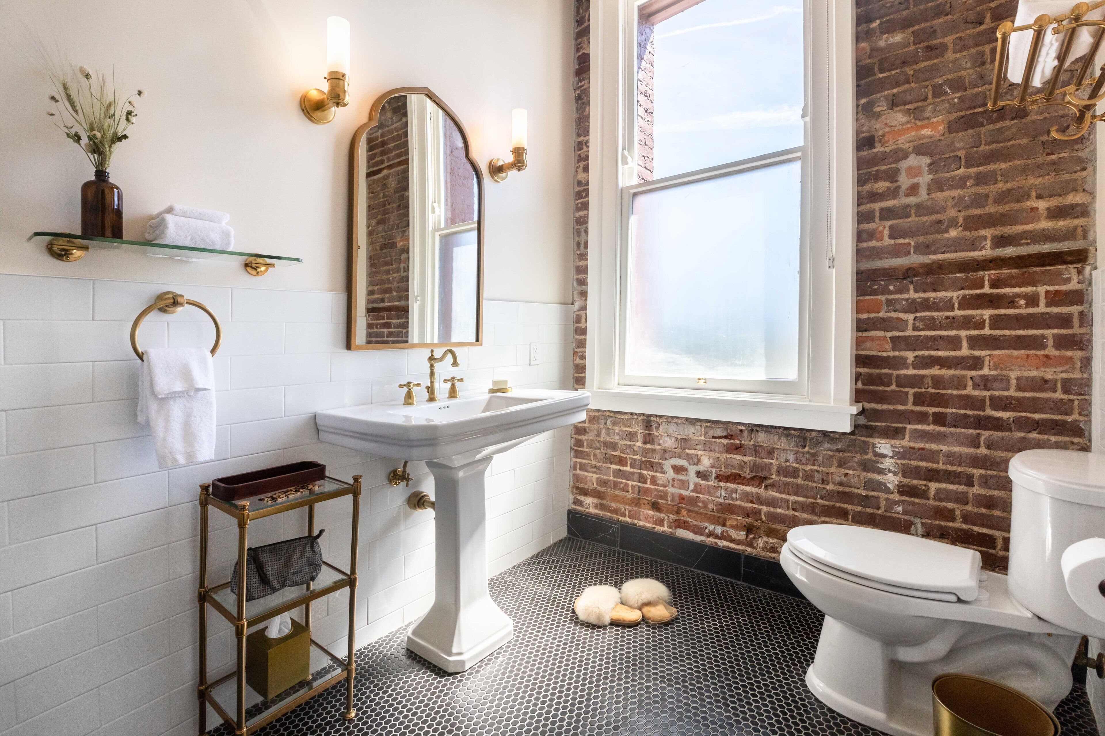 shower, rainfall showerhead, designer toiletries, hair dryer