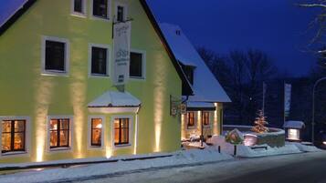 Front of property – evening/night