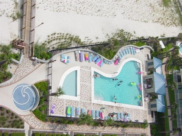 Indoor pool, outdoor pool