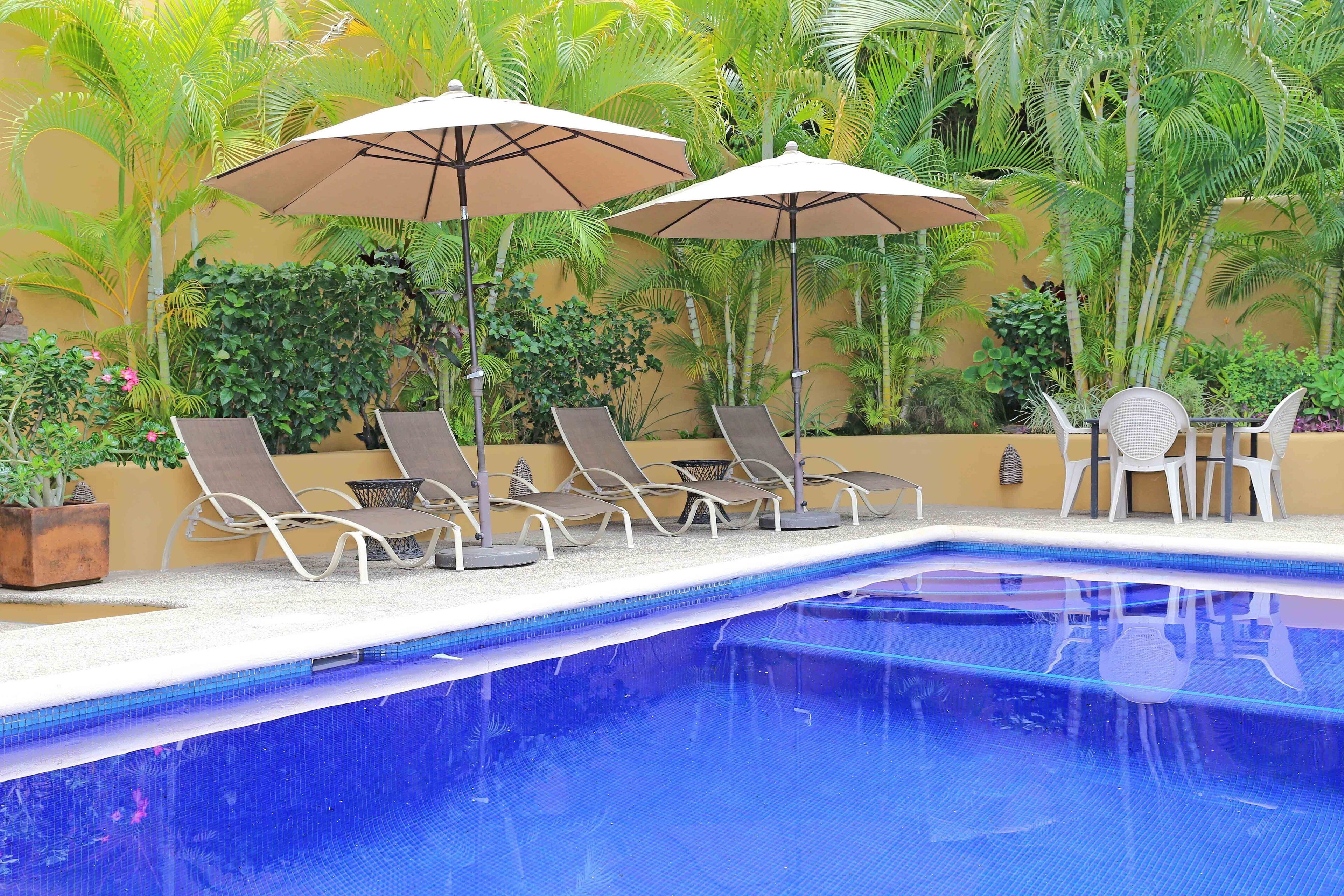 Pool lounge area