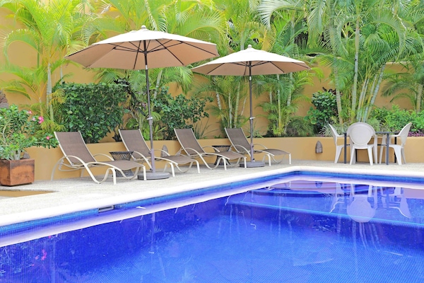 Pool lounge area