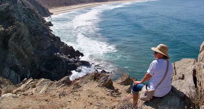 Beach House overlooking San Pedrito surf break with brand new pool.