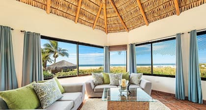 Beach House overlooking San Pedrito surf break with brand new pool.