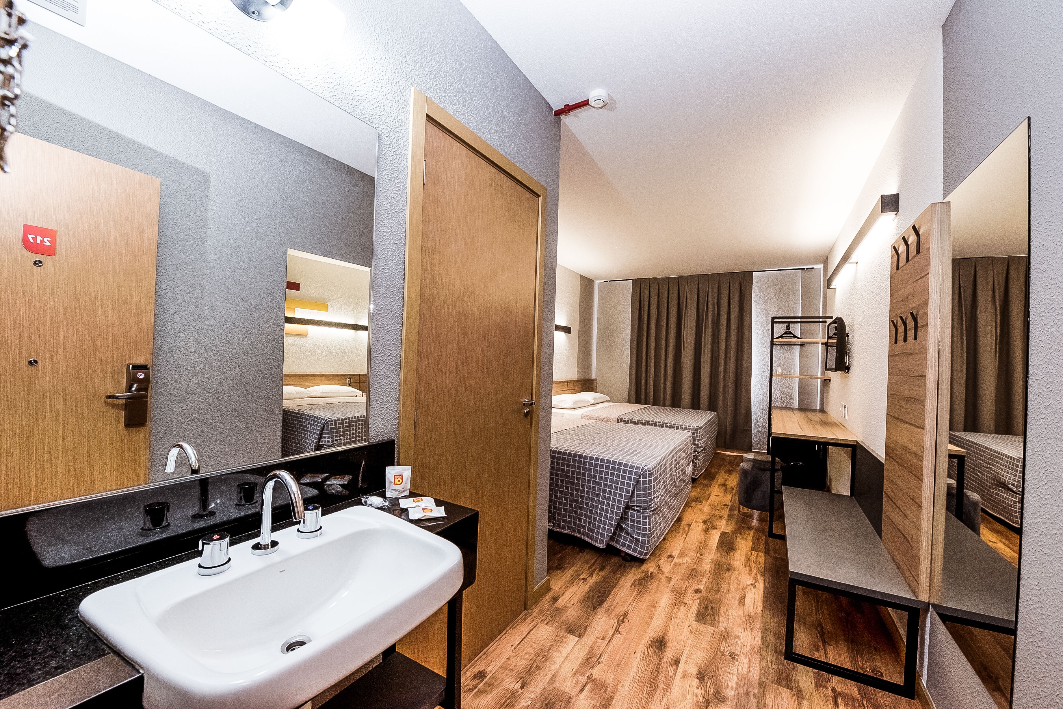 Standard Room, 2 Double Beds | Minibar, desk, soundproofing, free WiFi