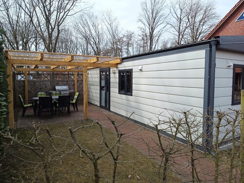 Tiny house at the Thülsfeld dam