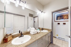 Free toiletries, hair dryer, towels