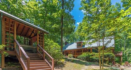 NEU, auf GA Weinstraße, Wasserfälle, Creek Views, Feuerstelle, Whirlpool, Private Veranda