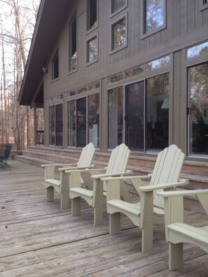 Terrace/patio - Nero's Point Lake Martin  Home (Eclectic)