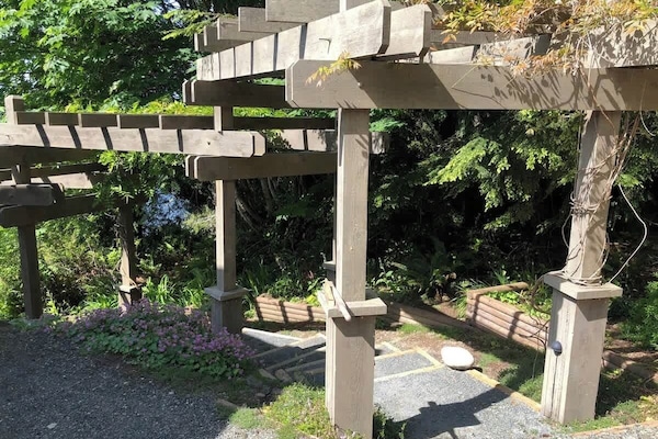 pergola walk way to suites