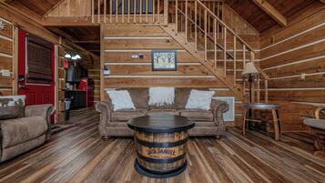 Smart TV, fireplace, video games, stereo