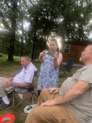 Property grounds - Quaint Waterfront Log Cabin #2 (Yantis)