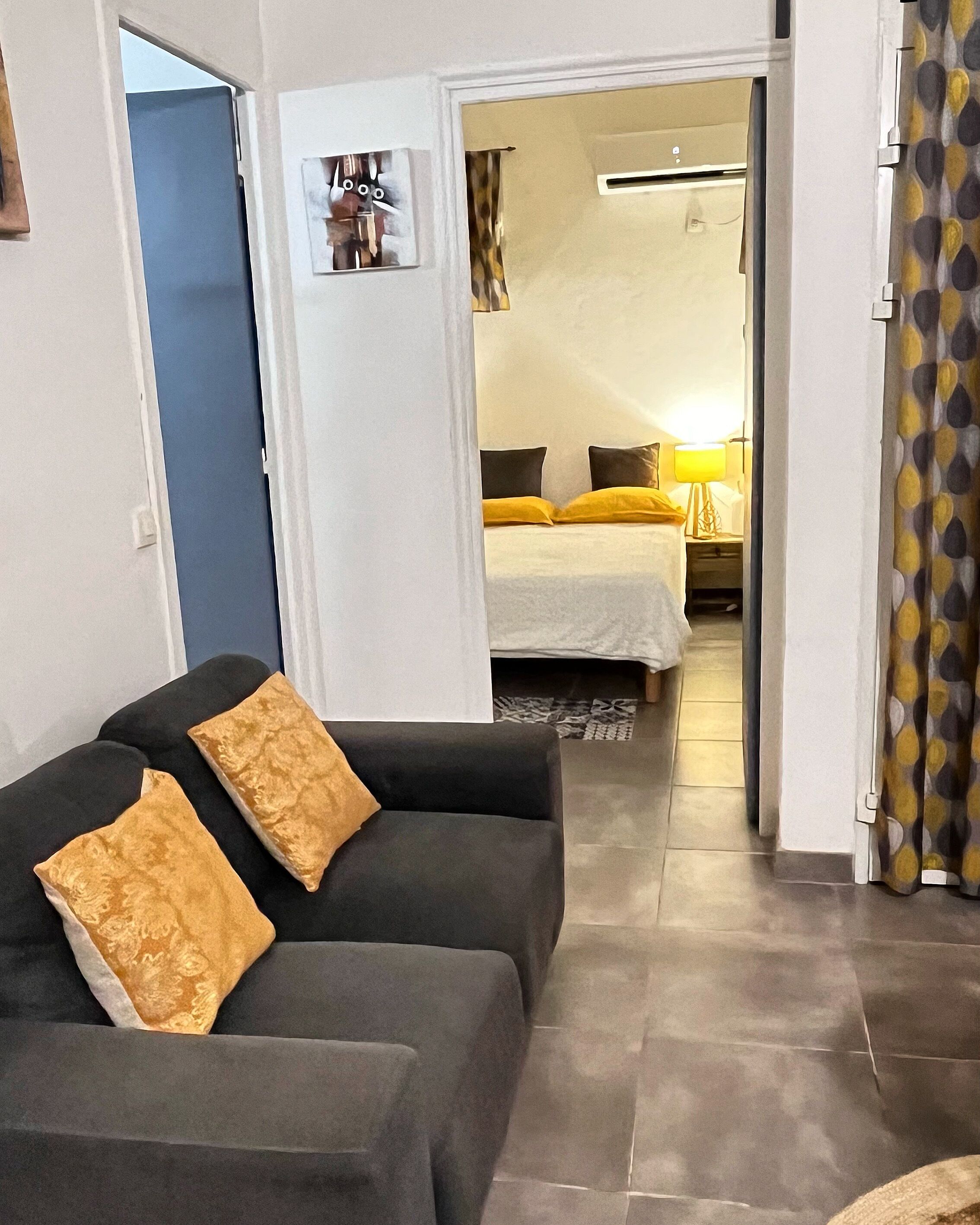 2 makuuhuonetta, silitysrauta/-lauta, vauvan matkasänky, ilmainen Wi-Fi